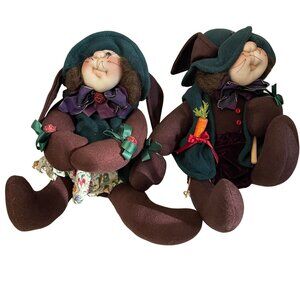 Handmade Runzel Volks‎ Forest Meister Bunny Dolls By K. Weston